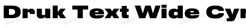 Druk Text Wide Cyr B字体转换